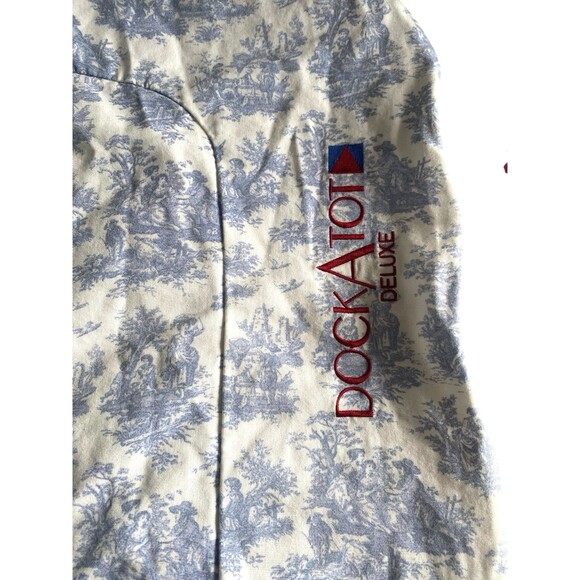 DockATot Deluxe+ Cover Blue Toile Print Replacement Slipcover ONLY - Picture 2 of 6